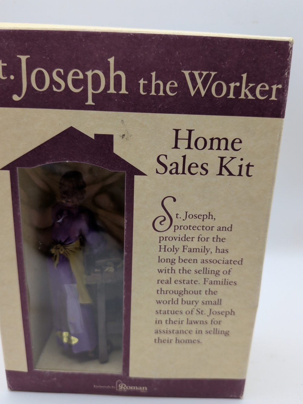 St.Joseph The Worker Figurine Home Sales Kit By Roman Inc. (F)